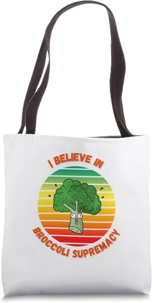Broccoli Love T-Shirt for Vegetarians / Vegans Funny Tote Bag