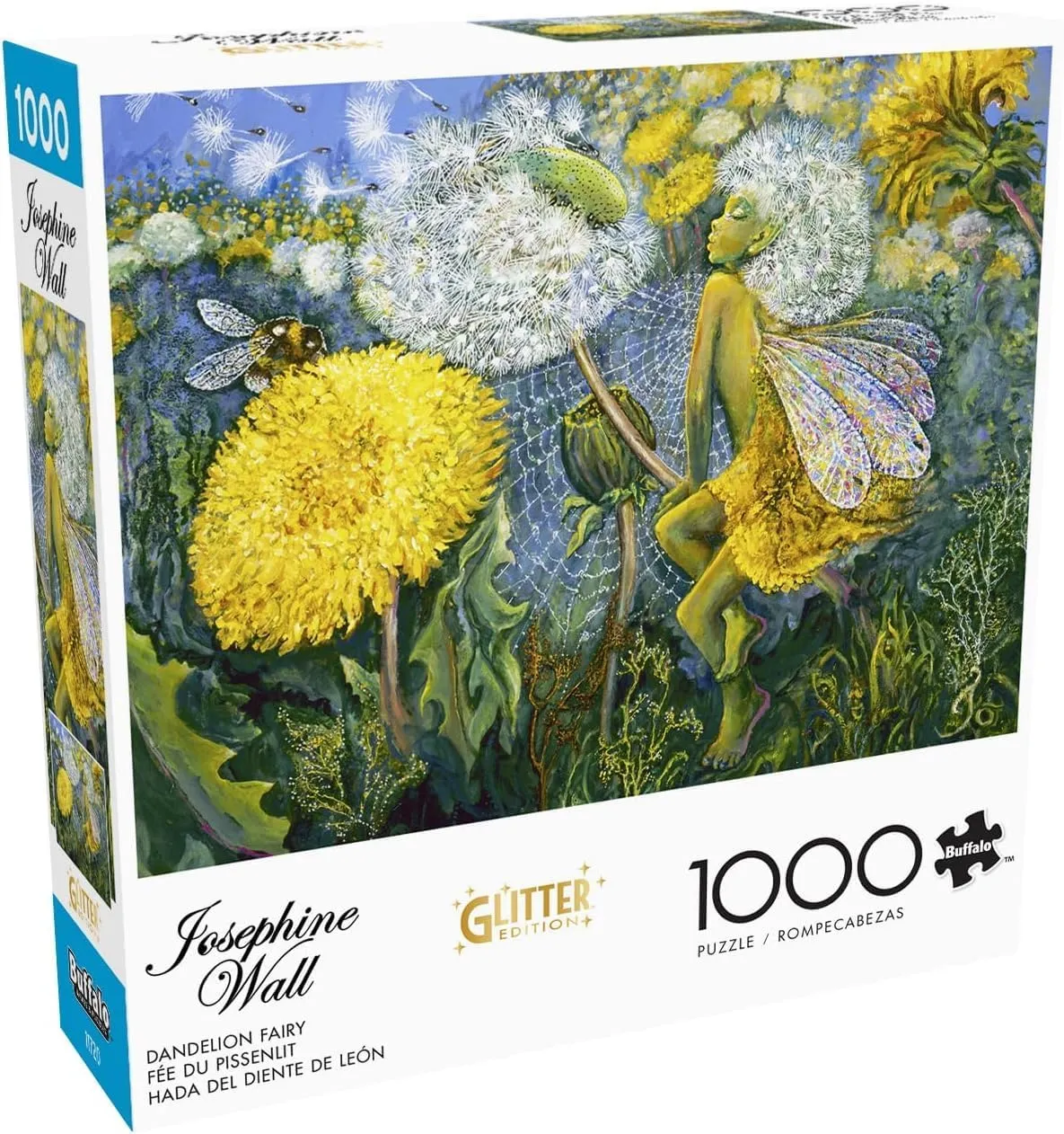 Buffalo Games - Josephine Wall - Glitter - Dandelion Fairy - 1000 Piece Jigsaw Puzzle for Adults - Challenging Puzzle Perfect for Game Nights - Finished Size is 26.75 x 19.75