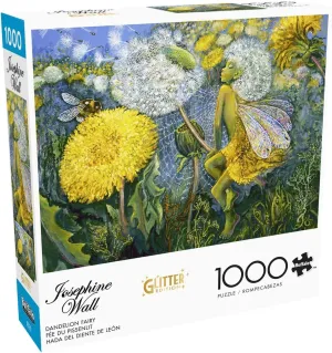 Buffalo Games - Josephine Wall - Glitter - Dandelion Fairy - 1000 Piece Jigsaw Puzzle for Adults - Challenging Puzzle Perfect for Game Nights - Finished Size is 26.75 x 19.75
