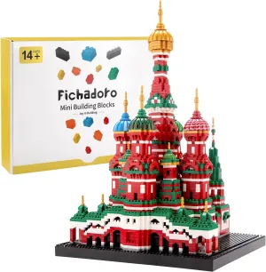 Building Block Set - Micro Mini Blocks Saint Basil's Cathedral Architecture Model, 4300 PCS Building Bricks Toy, Gift for Adults, Ages14 