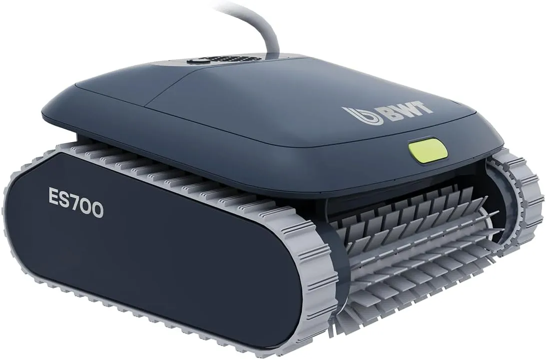 BWT Pool Robot ES 700 | for Floor and Walls | Pool Vacuum Cleaner | Robotic Pool Cleaner with Cable | Pool Surface Cleaner | 46ft. Cable Length | Lightweight 6kg | Floor Vacuum | 2h Cleaning Duration