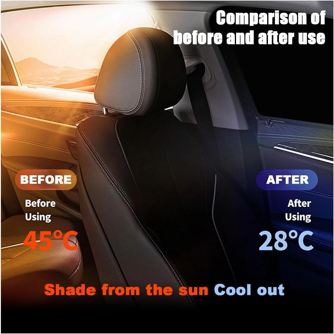 Car Window Tint Film for Auto Sun Shade Roll Width 30"×Length 20Ft Universal Dark Vinyl Protection Film with 15% VLT, Privacy Sunlight Heat UV Block Protection & Scratch Resistant (15% Vlt/30×20ft)
