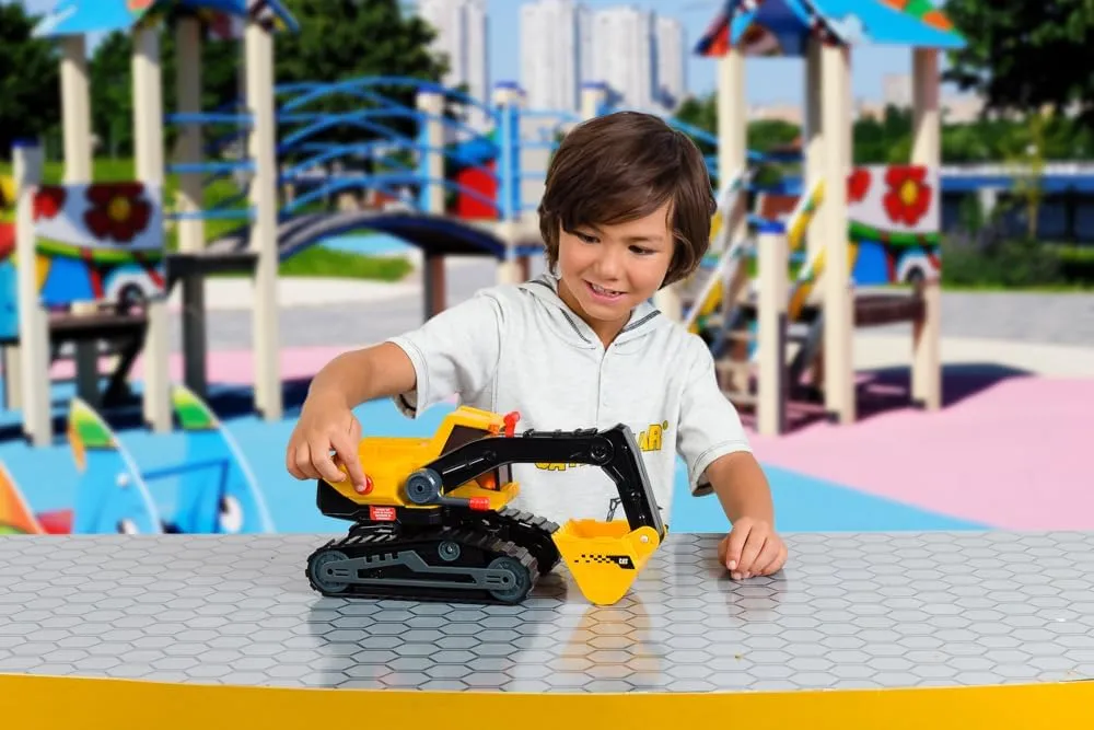 CAT Construction Toys, 11.5" Power Haulers 2.0 Excavator, Lights and Sounds, Ages 3 and up