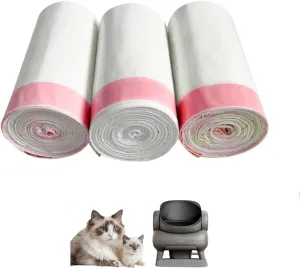 Cat Litter Box Liners – 60-Count Cat Litter Bags for Automatic Litter Boxes, Compatible with Litter-Robot 4, Neakasa M1, ZeaCotioSelf-cleaning Cat Litter Liners 27.17 * 15.75in