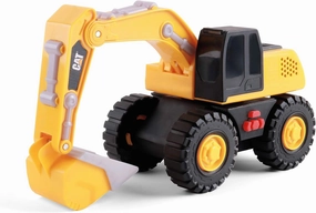 CAT Construction Toys, Tough Machines Toy Excavator, 10" w/Realistic Lights & Sounds, Rumbling Action, Movable Parts & Sturdy Plastic Construction