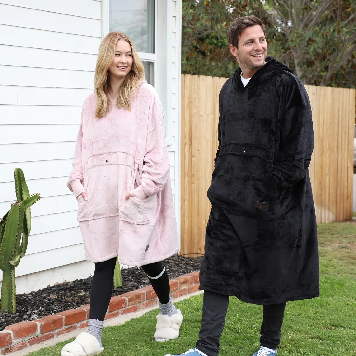 Catalonia Full Body Oversized Blanket Hoodie Sweatshirt, Extra Long Wearable Fleece Pullover, Gift for Adult Men Women Wife Girlfriend