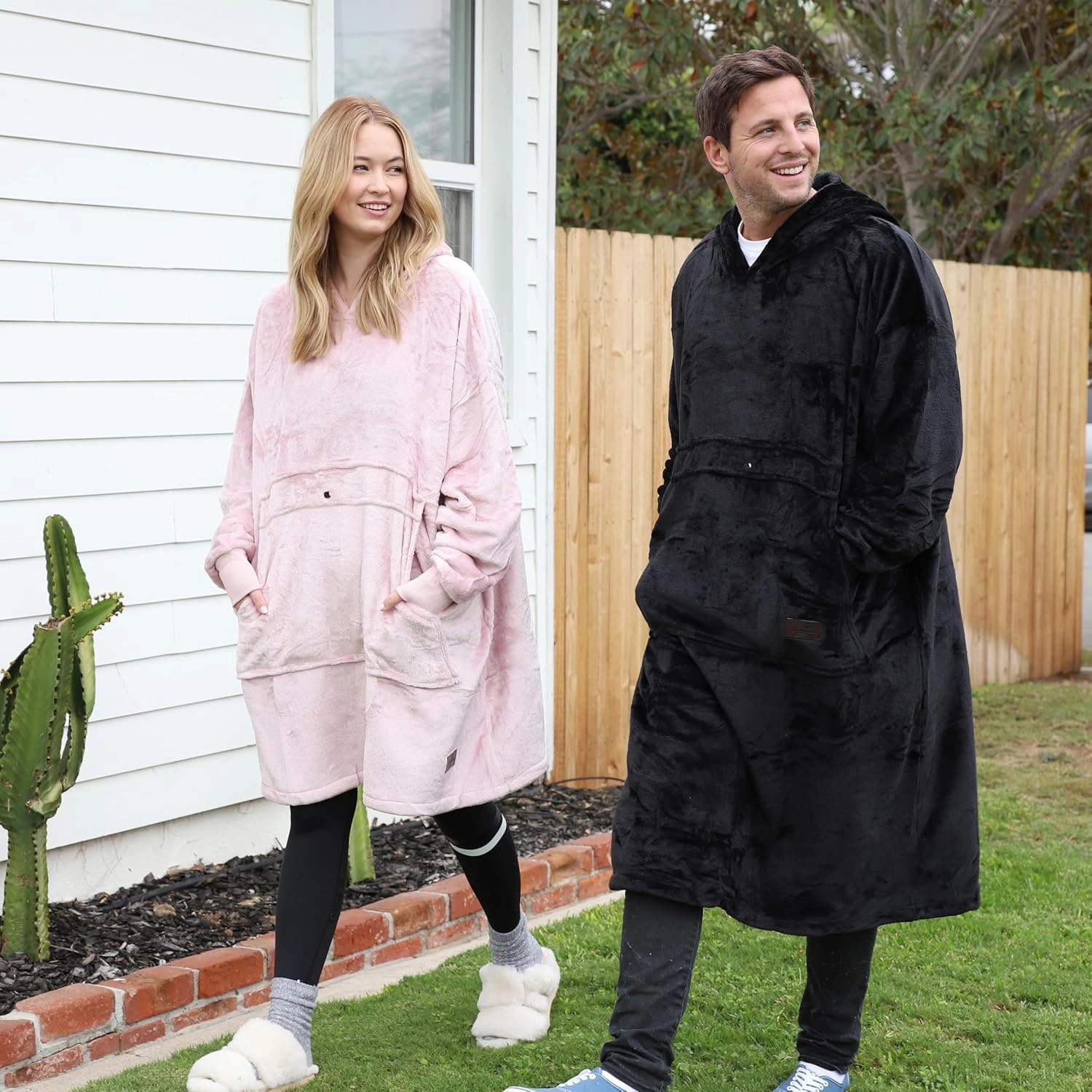 Catalonia Full Body Oversized Blanket Hoodie Sweatshirt, Extra Long Wearable Fleece Pullover, Gift for Adult Men Women Wife Girlfriend