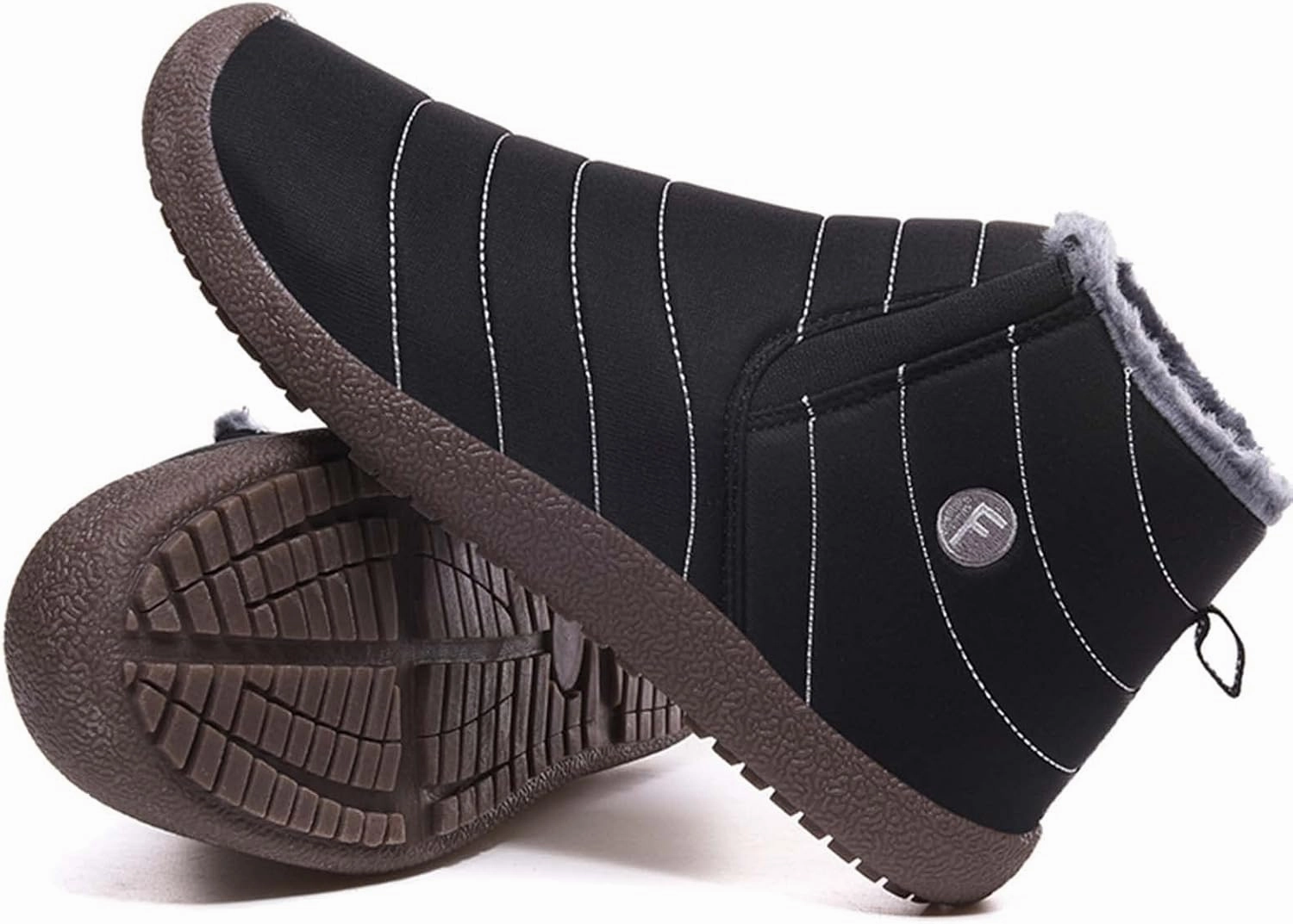 CERYTHRINA Winter Snow Ankle Boots Fur Lining Waterproof Outdoor Slip On Booties Sneakers for Women and Men