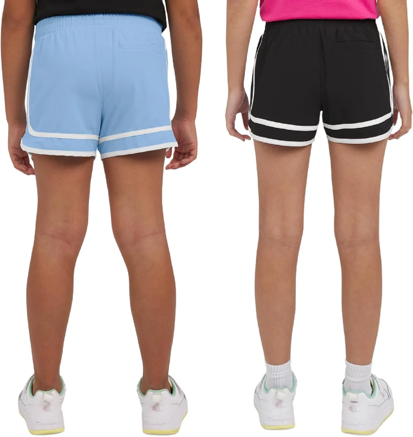 Champion Girls Heritage Foldover Mesh Running Basketball Short 2.75 Inch Inseam