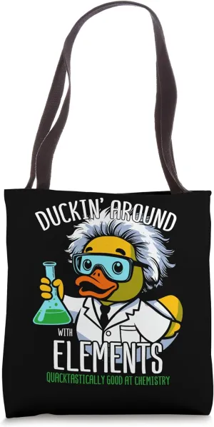 Chemistry Rubber Duck Chemist Duckling Tote Bag