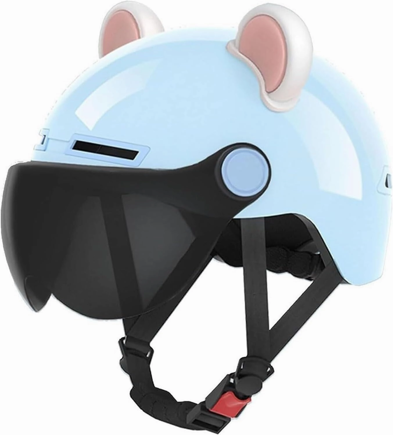 Children ATV Open Face Vespa Helmet DOT Approved, Four Seasons Boys Girls Electric Moped Helmet, Low Profile Youth Kids Street Scooter Cruiser Moped ATV Jet Helmet