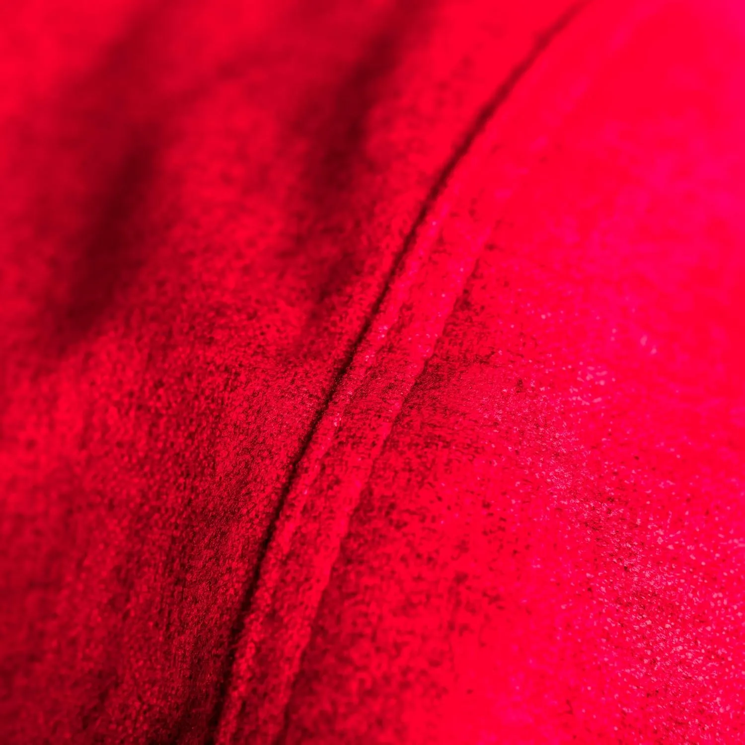 Chill Sack Chair: Giant 4' Memory Foam Furniture Bean Bag-Big Sofa Cover, Soft Faux Linen - Red
