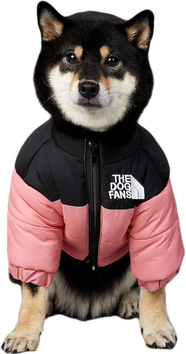 ChoChoCho Cozy Dog Coat - Stylish Dog Jacket for Cold Weather, Snow & Winter - Cats, Puppies to Large (5XL, Pink)