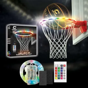 Cipton Basketball, LED Light Up Basketball, Official Size 29.5 Inch Indoor and Outdoor Basketball, Perfect for Outdoor Games, Basketball Pump Included, Composite Leather Basketball