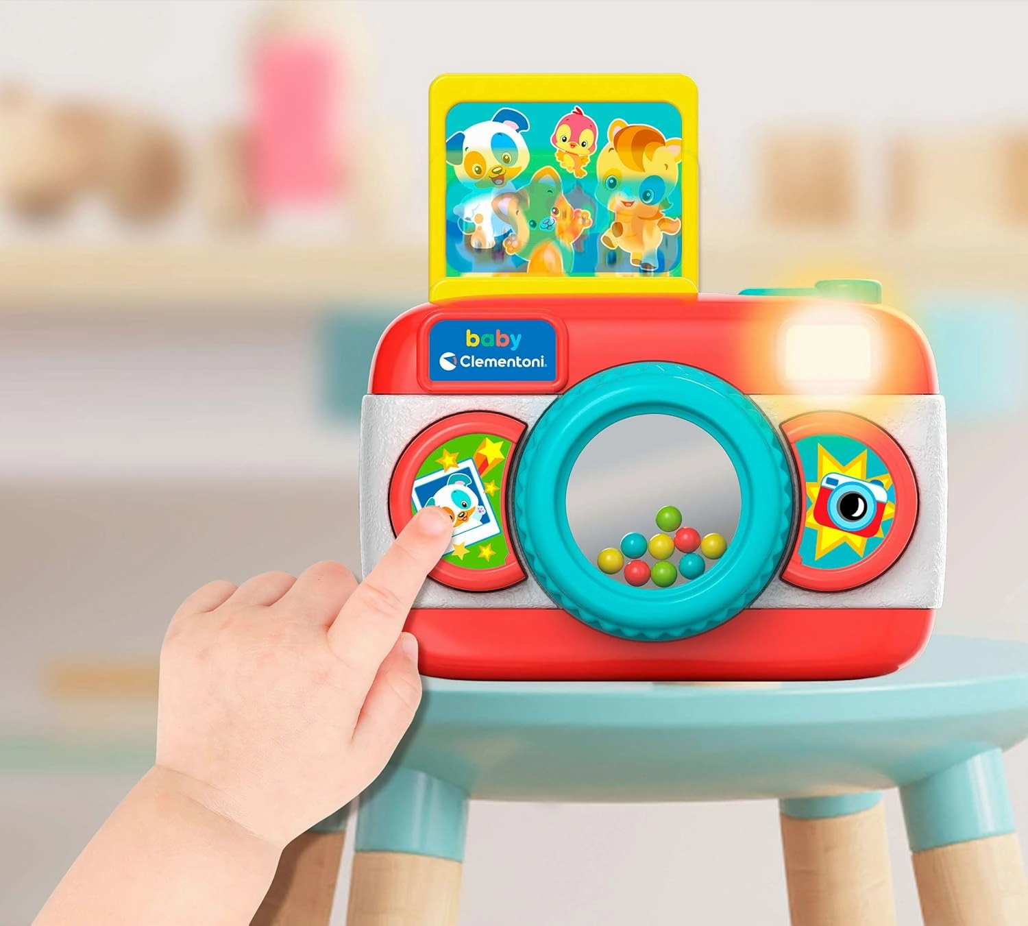 Clementoni - Baby Camera Camera Early Age Electronic Musical Activity Centre for Children 9 Months , Single, 17440, Multicoloured, Small