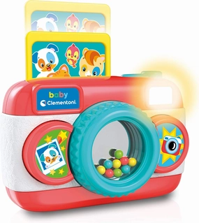 Clementoni - Baby Camera Camera Early Age Electronic Musical Activity Centre for Children 9 Months , Single, 17440, Multicoloured, Small