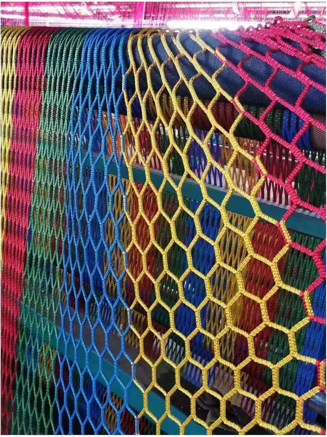 Climbing Cargo Net-4.5cm/6mm,Climbing Net Double Layers Playground Safety NetKids Backyard Climbing Net,for Treehouse Accessories Outdoor Adventure,2MX1M(6.6X3.3FT)