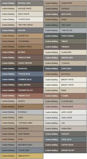 Colorfast Siliconized-Acrylic Caulking - Non-Sanded Custom Building Colors - 10.3 fl oz (Haystack #380)