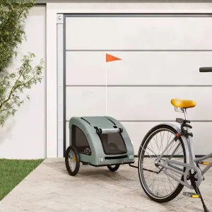 Comfortable Pet Bike Trailer for Joyful Adventures, Durable Iron Frame with Spacious Design, Grey