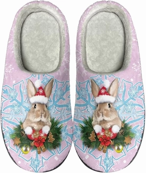 Comfortable Plush Slippers Full Toe Slip-On House Shoes Fuzzy Bedroom Slippers for Women Men Indoor Outdoor