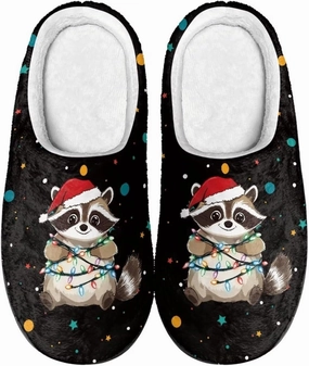 Comfortable Plush Slippers Full Toe Slip-On House Shoes Fuzzy Bedroom Slippers for Women Men Indoor Outdoor
