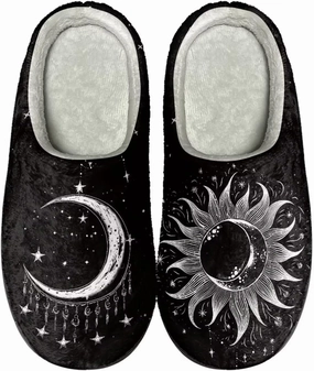 Comfortable Plush Slippers Full Toe Slip-On House Shoes Fuzzy Bedroom Slippers for Women Men Indoor Outdoor