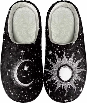 Comfortable Plush Slippers Full Toe Slip-On House Shoes Fuzzy Bedroom Slippers for Women Men Indoor Outdoor