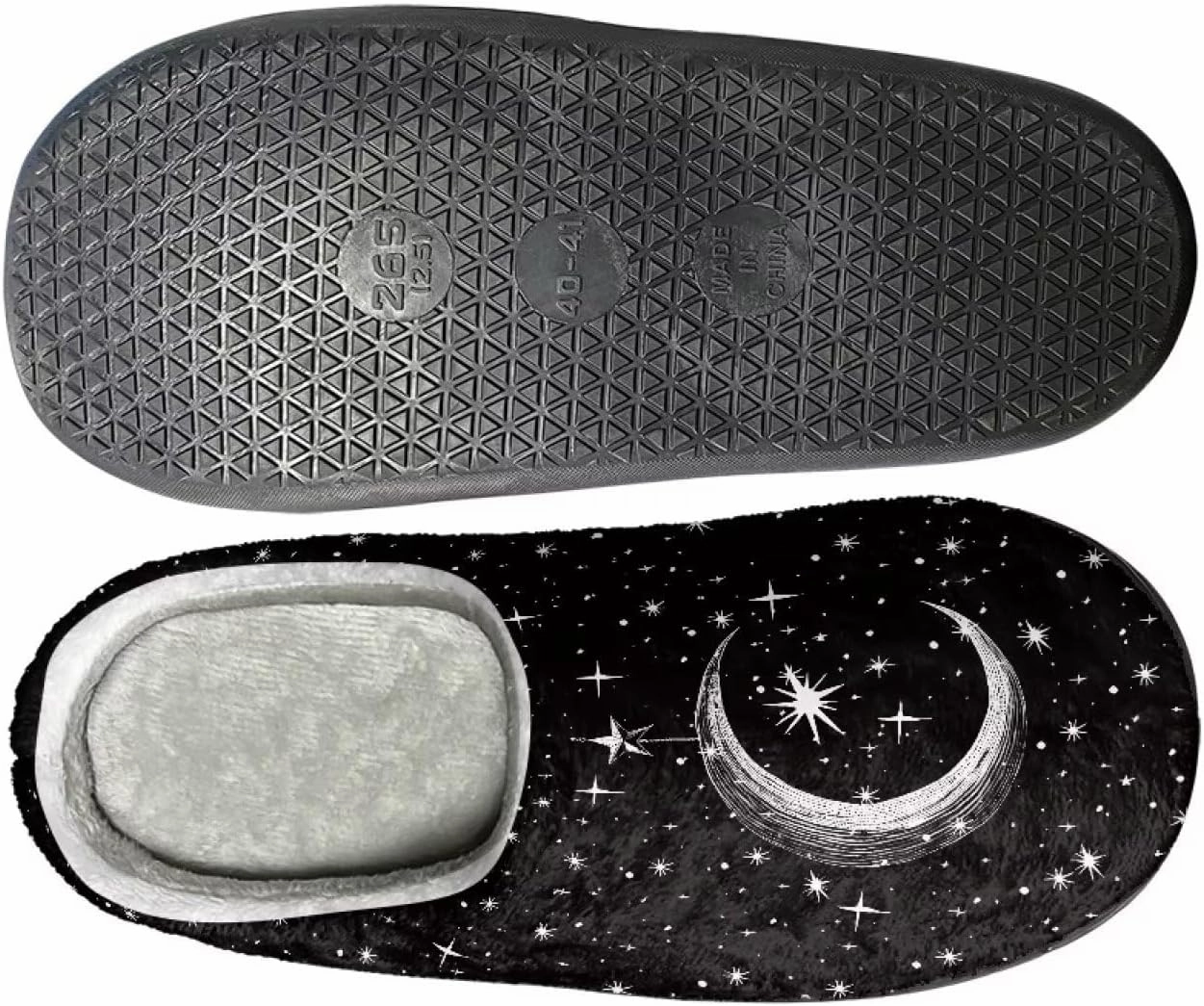 Comfortable Plush Slippers Full Toe Slip-On House Shoes Fuzzy Bedroom Slippers for Women Men Indoor Outdoor