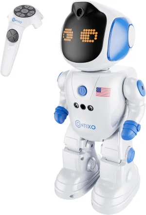 Contixo R10 Smart Robot for Kids-Programmable Remote Control RC Robots with Gesture Sensing Walking & Dancing Toys for 6 7 8 9 Years Old Kids Boys and Girls