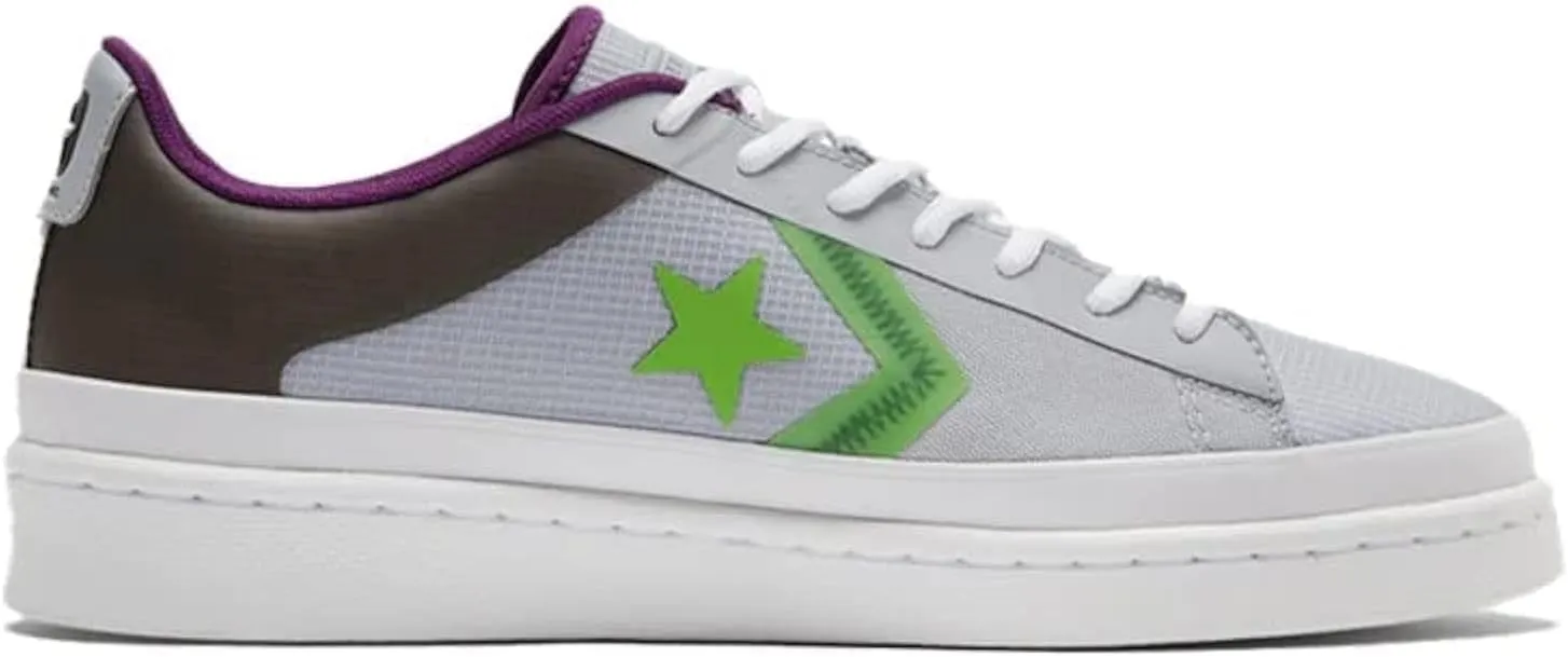 Converse Unisex Pro Leather Ox Miami Vibes Gravel/Black/Bold Wasabi 70758C (us_Footwear_Size_System, Adult, Men, Numeric, Medium, Numeric_9)