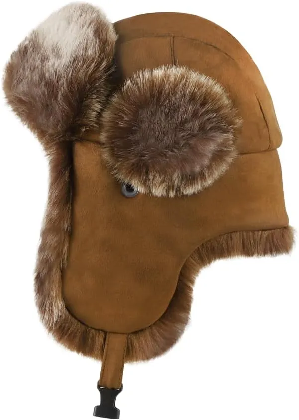 Cool Winter Aviator Hat Men Trapper Hat Women Russia Hat Eskimo Earflap Ushanka Skiing Pilot Hooded Trooper Hat