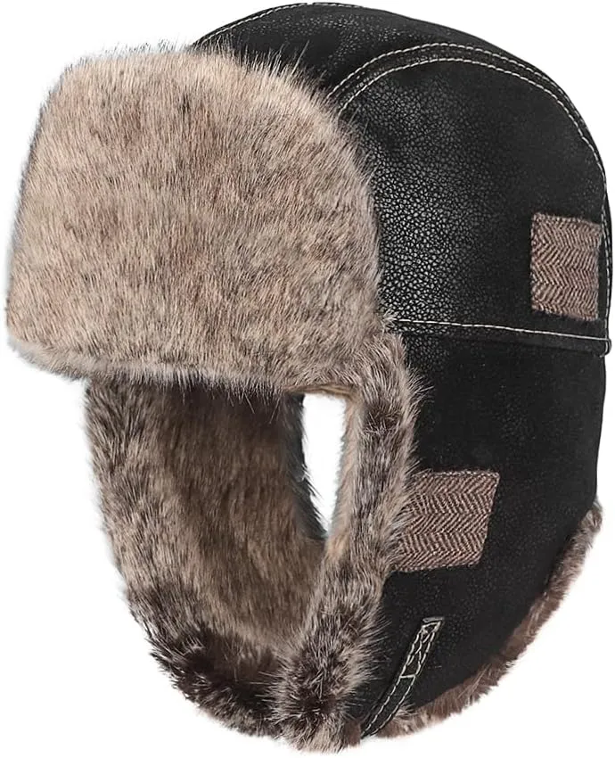 Cool Winter Aviator Hat Men Trapper Hat Women Russia Hat Eskimo Earflap Ushanka Skiing Pilot Hooded Trooper Hat