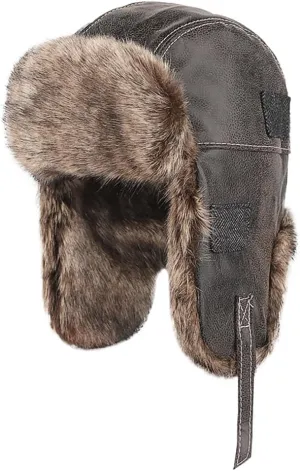 Cool Winter Aviator Hat Men Trapper Hat Women Russia Hat Eskimo Earflap Ushanka Skiing Pilot Hooded Trooper Hat