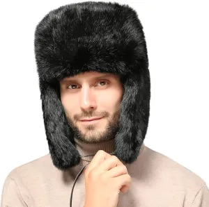 Cool Winter Aviator Hat Men Trapper Hat Women Russia Hat Eskimo Earflap Ushanka Skiing Pilot Hooded Trooper Hat