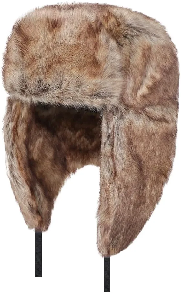Cool Winter Aviator Hat Men Trapper Hat Women Russia Hat Eskimo Earflap Ushanka Skiing Pilot Hooded Trooper Hat