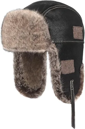 Cool Winter Aviator Hat Men Trapper Hat Women Russia Hat Eskimo Earflap Ushanka Skiing Pilot Hooded Trooper Hat