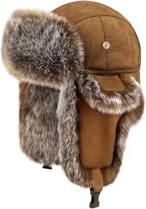 Cool Winter Aviator Hat Men Trapper Hat Women Russia Hat Eskimo Earflap Ushanka Skiing Pilot Hooded Trooper Hat