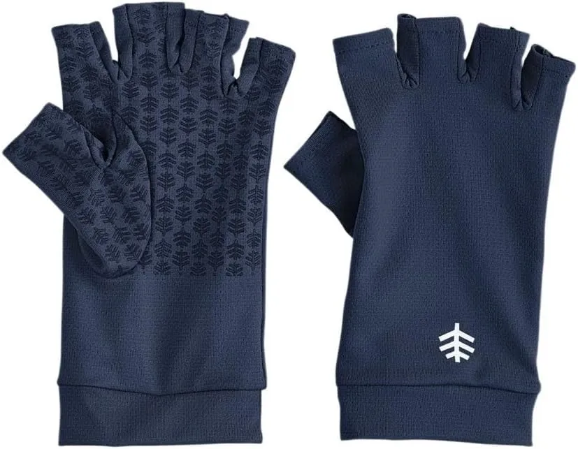 Coolibar UPF 50  Men's Women's Ouray UV Fingerless Sun Gloves - Sun Protective