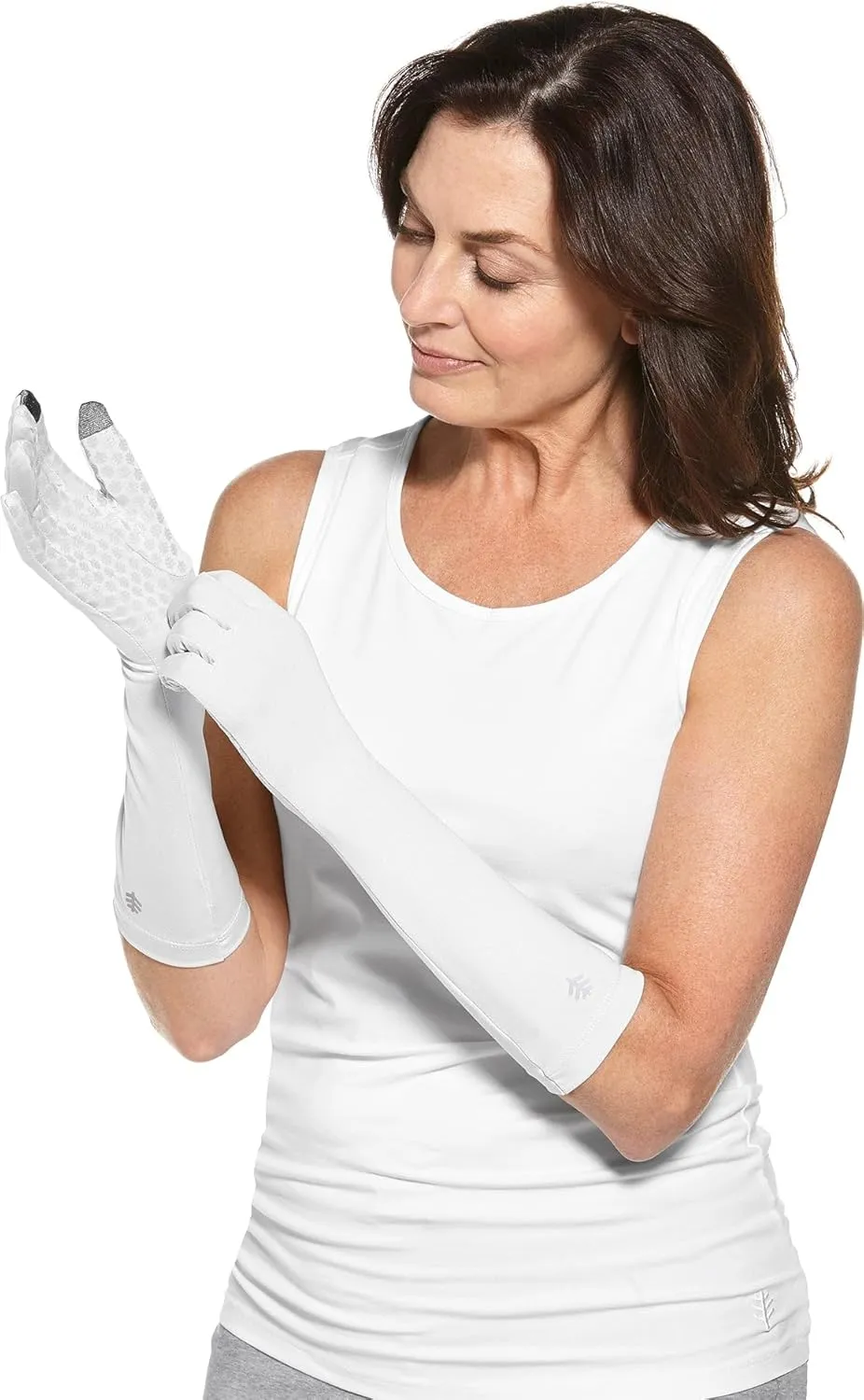 Coolibar UPF 50  Unisex Bona UV Mid Length Gloves - Sun Protective