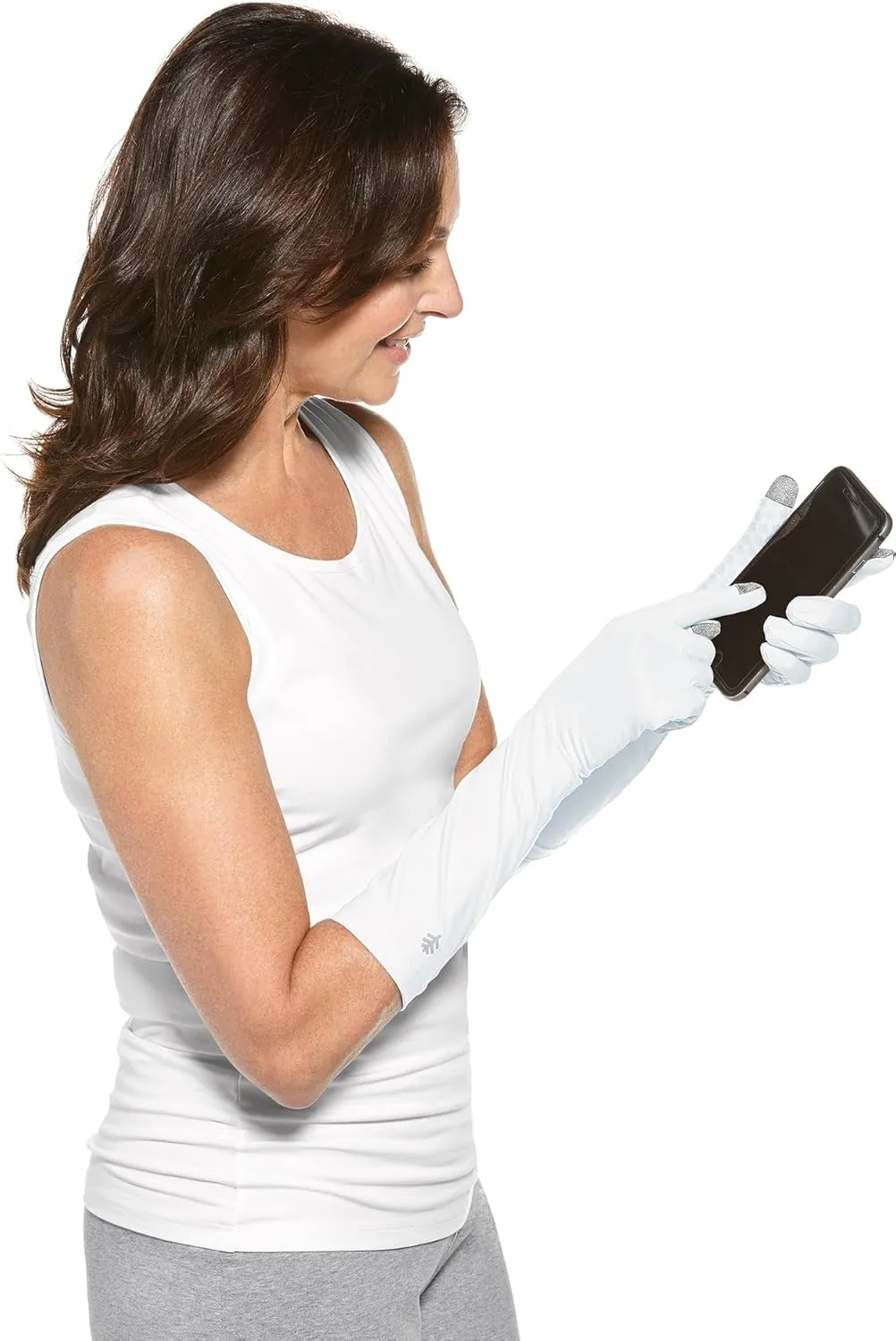 Coolibar UPF 50  Unisex Bona UV Mid Length Gloves - Sun Protective