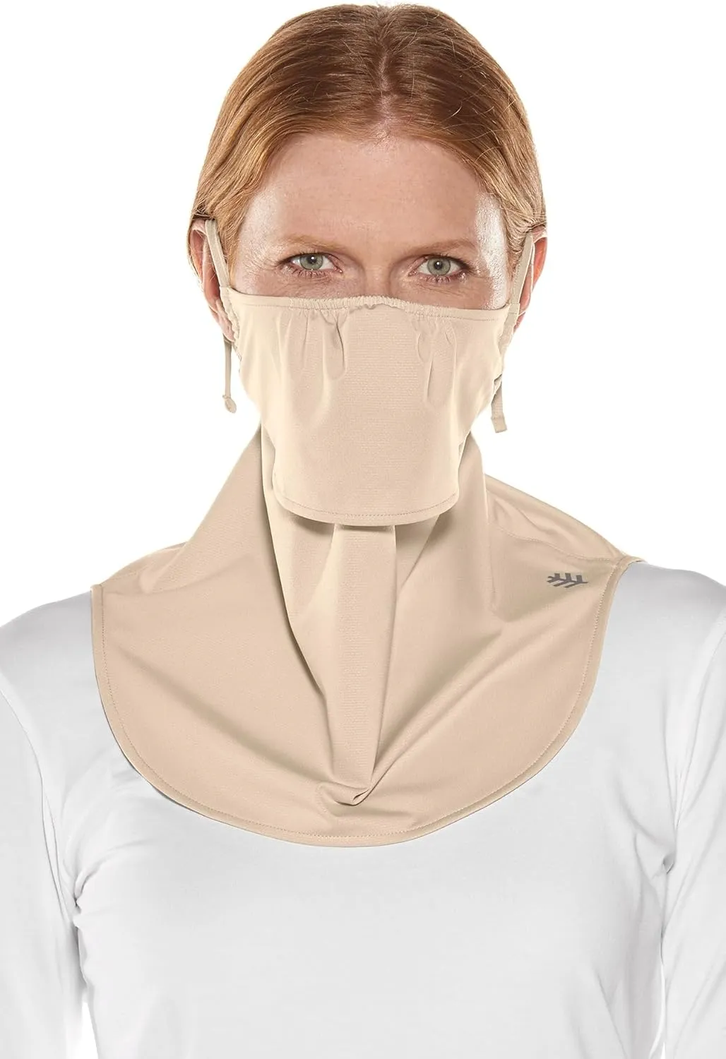 Coolibar UPF 50  Unisex Crestone UV Face Mask, Sleek Grey, Small/Medium, Solid - Sun Protective