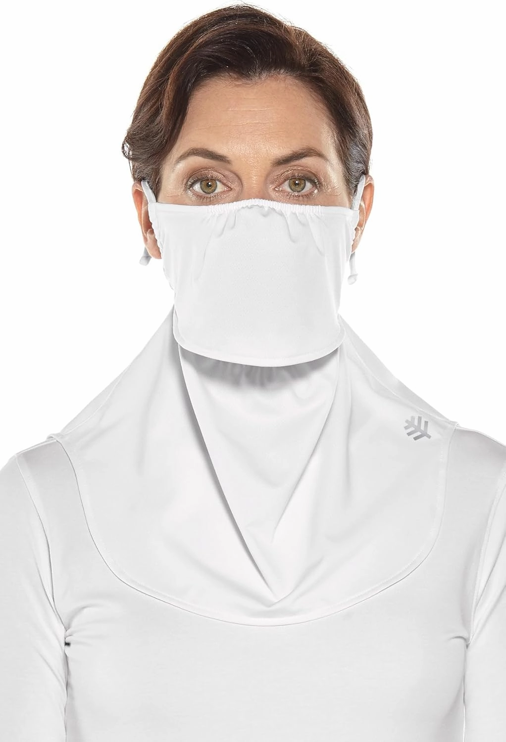 Coolibar UPF 50  Unisex Crestone UV Face Mask, Sleek Grey, Small/Medium, Solid - Sun Protective