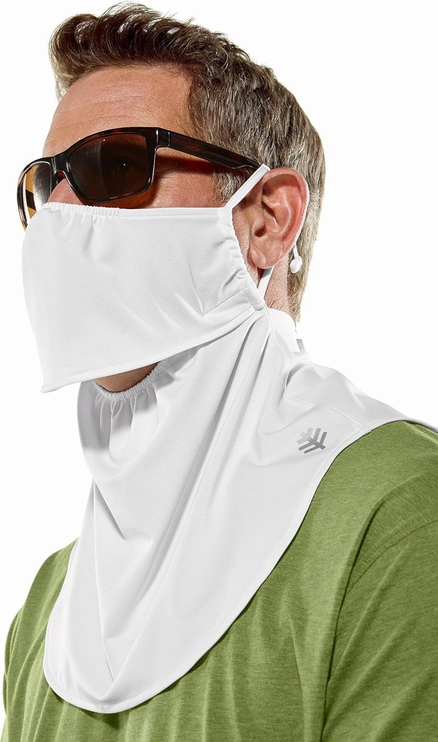 Coolibar UPF 50  Unisex Crestone UV Face Mask, Sleek Grey, Small/Medium, Solid - Sun Protective