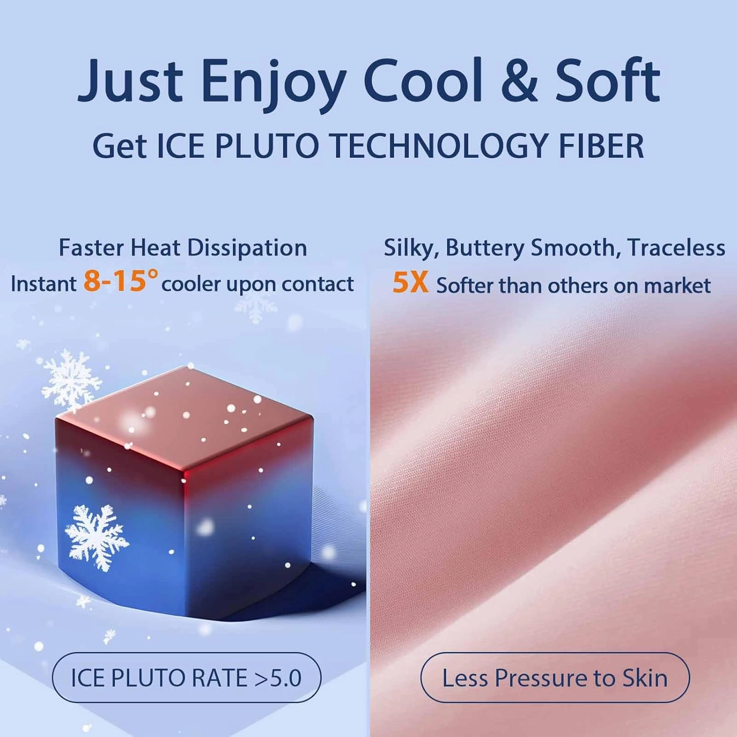 Cooling Bed Pillows Queen Size Set of 2, Cool for Hot Sleepers, Soft Gusseted Hotel Down Alternative Pillow 2 Pack for Side Back Stomach Sleeper, Supportive, Pain Relief, ICY Pink, 20" x 30"