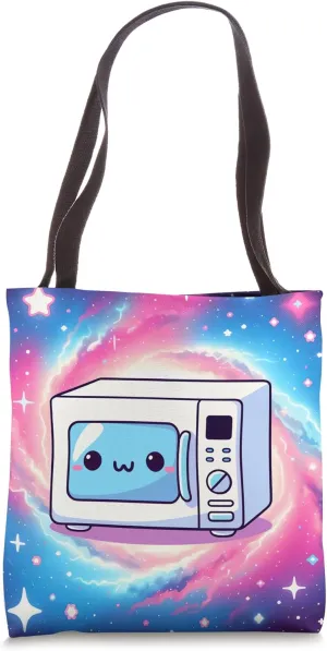 COSMIC MICROWAVE BACKGROUND Visual Pun, Astronomy Space Cute Tote Bag