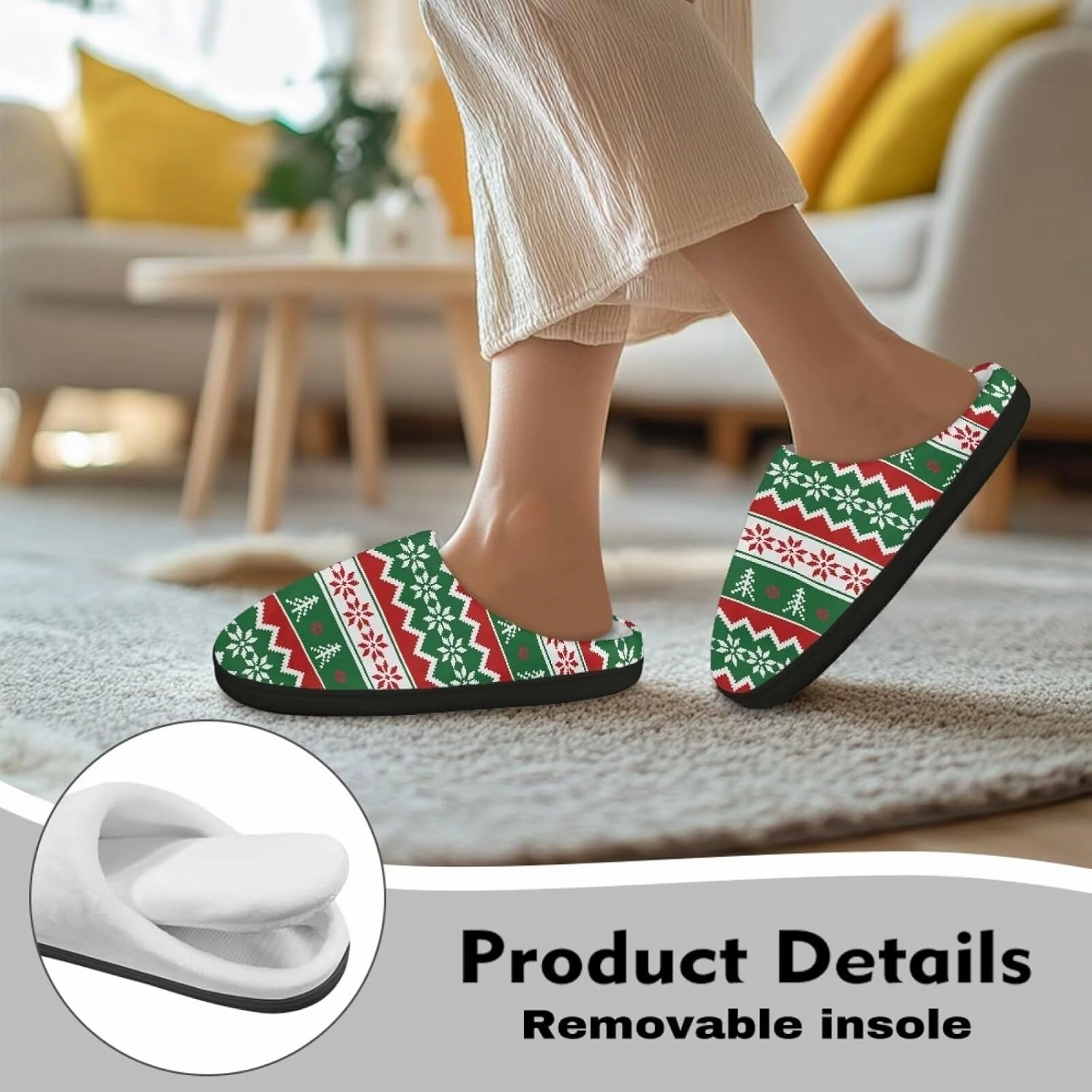 Cosy Slippers Soft Comfortabale Slippers with Non-Slip Sole for Women Men House Shoes Indoor Bedroom Shoes