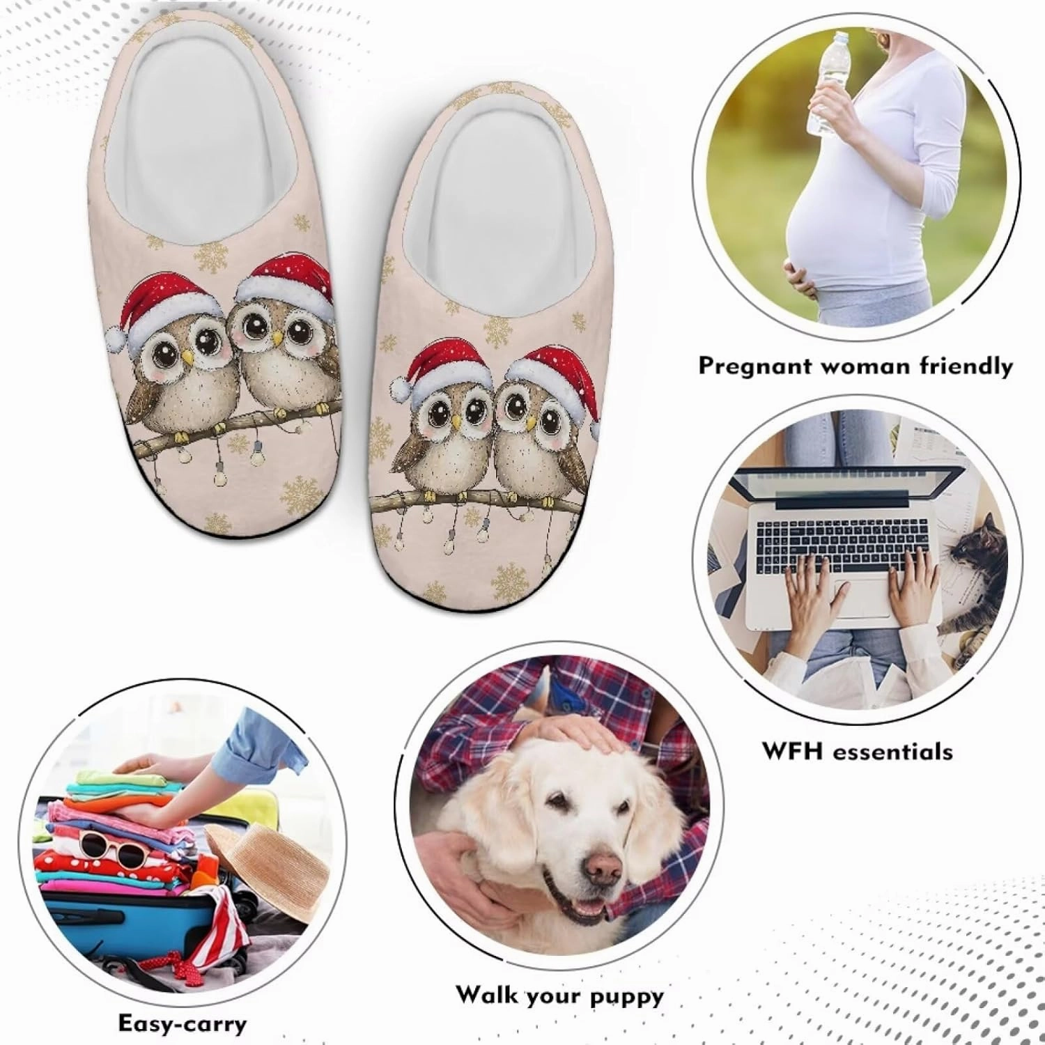 Cosy Slippers Soft Comfortabale Slippers with Non-Slip Sole for Women Men House Shoes Indoor Bedroom Shoes