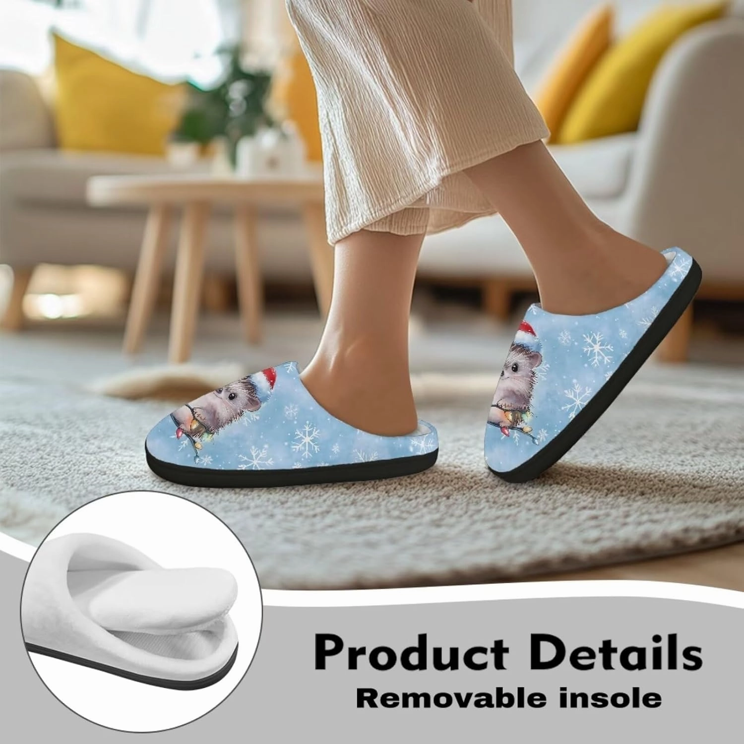 Cosy Slippers Soft Comfortabale Slippers with Non-Slip Sole for Women Men House Shoes Indoor Bedroom Shoes
