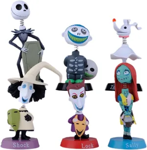 coywzca Christmas Figure Helloween Figure Anime Action Figure Helloween Room Decor (Nightmare figure-6pcs) 1
