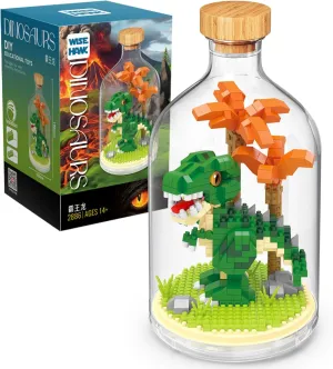 Creative Dinosaur Toy Building Set,Adult Mini Animal Friend Set,Party Favors Gift for Kids, Dinosaur Lover Office Home Decor Building Block Kits,New Year Easter Birthday Gift for Boys Girls